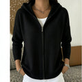 Strick-Hoodie mit Reissverschluss – Ansicht 2