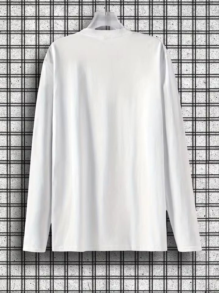 Herren-Basic Langarm T-Shirt