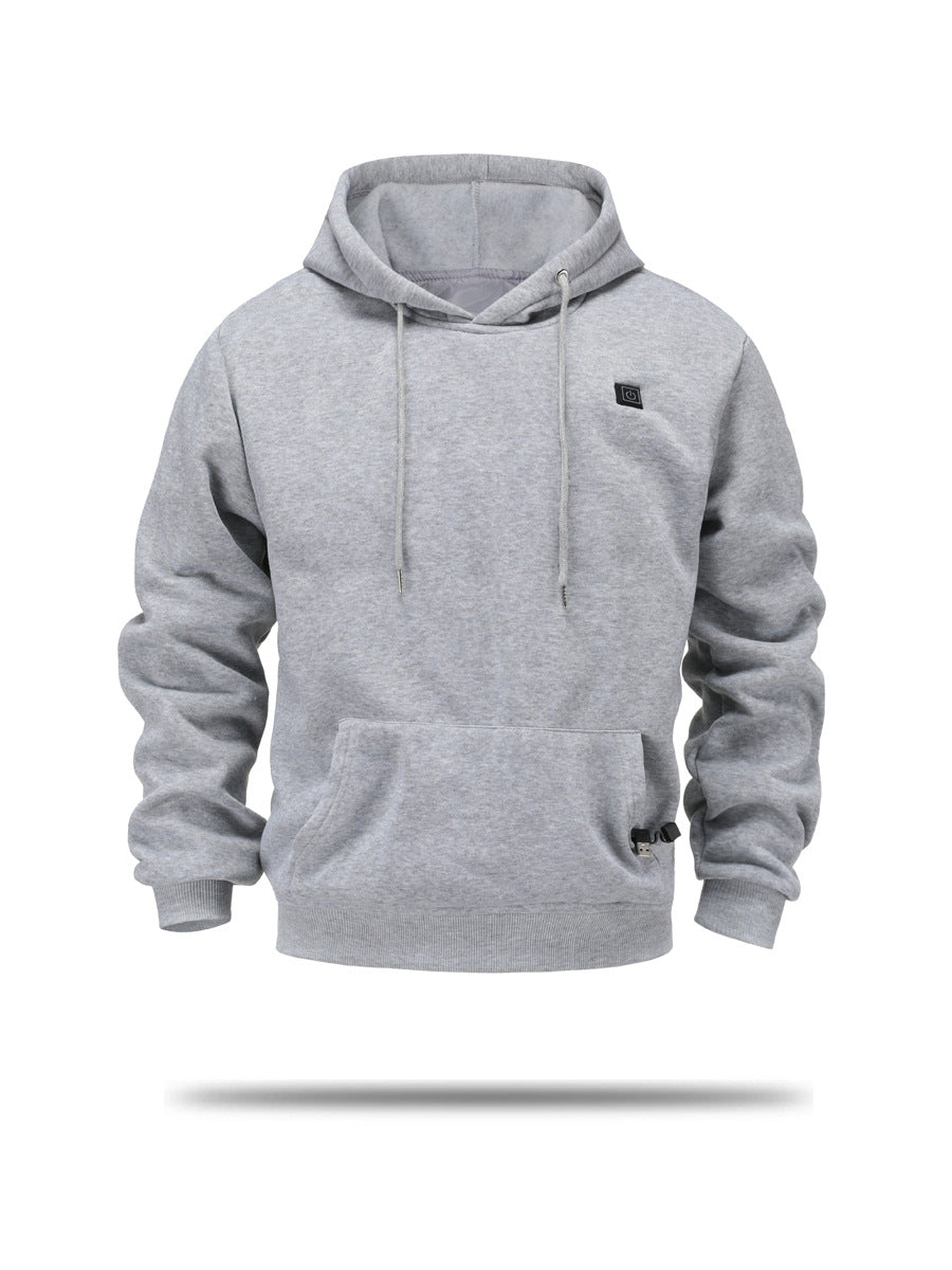 Herren Fleece-Hoodie mit integrierter Heizfunktion