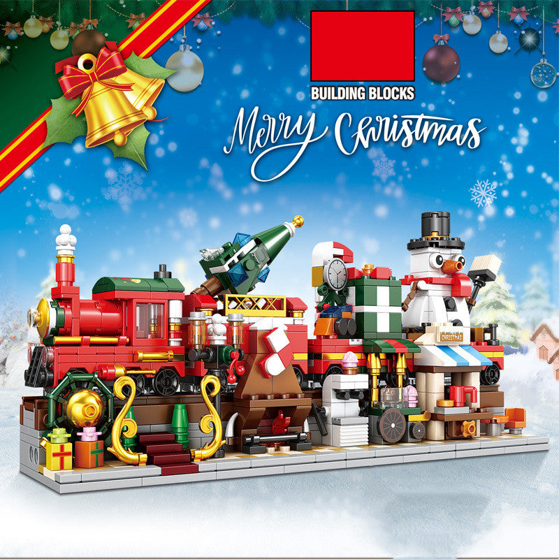 Weihnachtszug Bausteine-Set zum Zusammenbauen | LuxeStyle