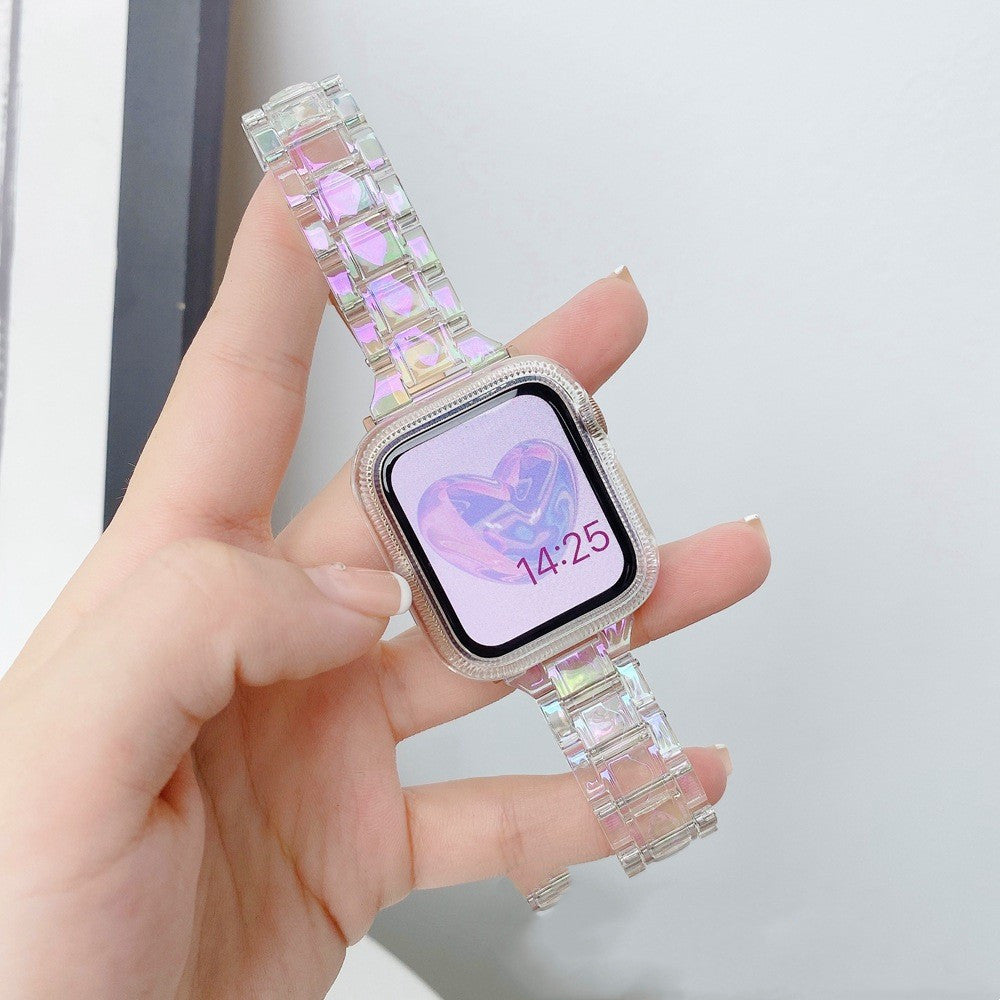 Smartwatch mit farbigem transparentem Armband – Bild 2 | LuxeStyle