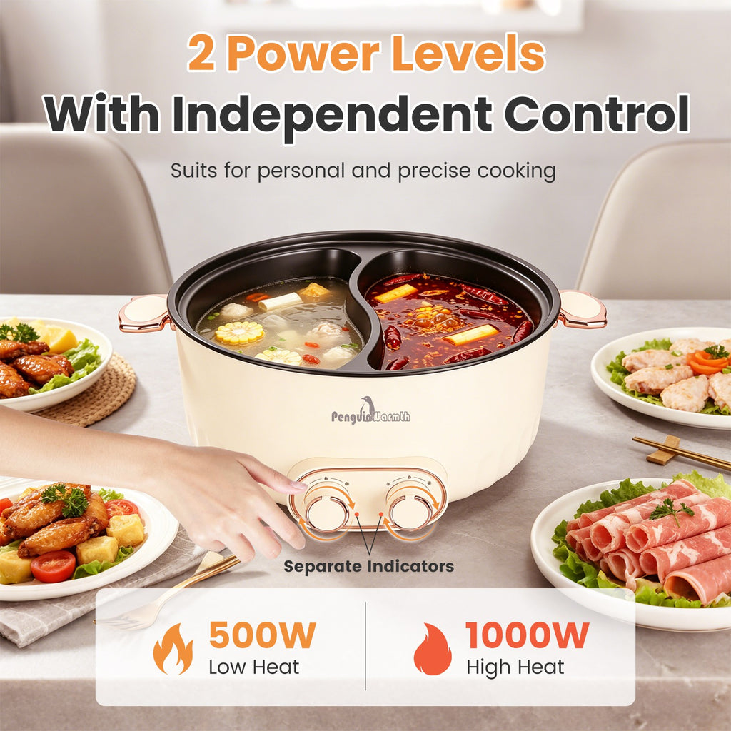Elektrischer Hot Pot mit Teiler, 6L