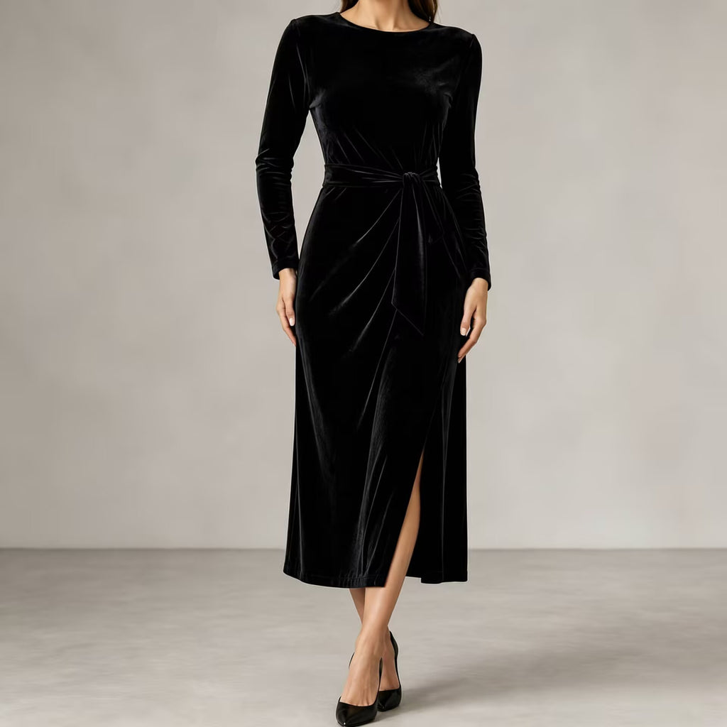 Damen Bodycon Kleid mit langen Ärmeln – Bild 2 | LuxeStyle