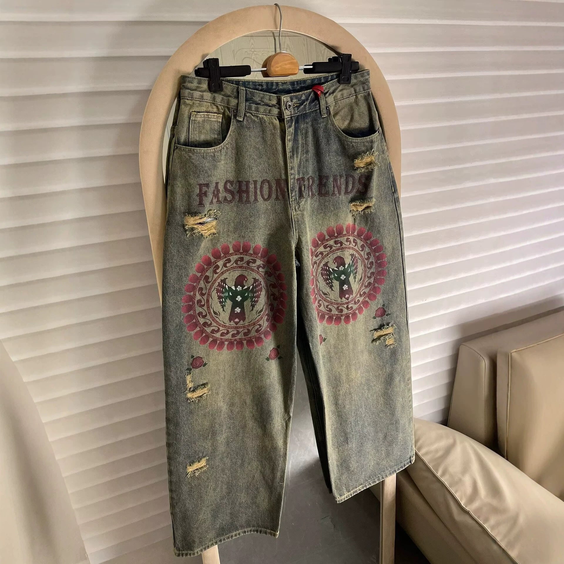 Loose-Fit Denim-Hose für Herren