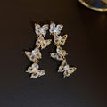 Retro-Glam Geometrische Ohrringe mit Diamant