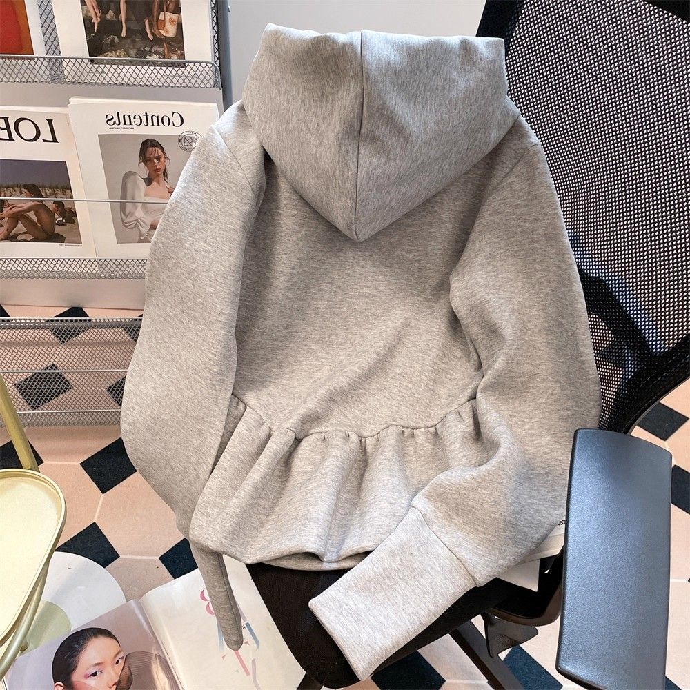 Damen-Hoodie im koreanischen Stil mit Schleifen-Bänden