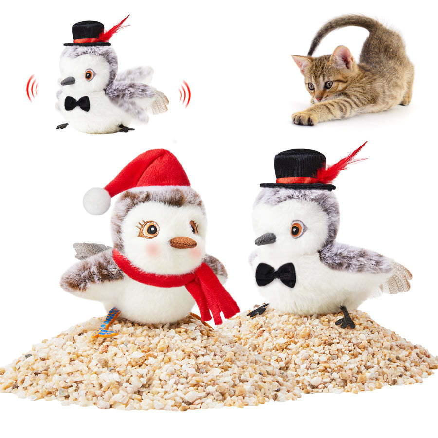 Interaktiver Plüschvogel für Katzen