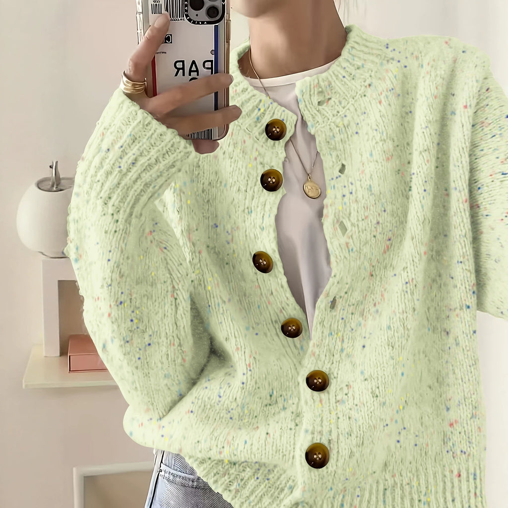 Lässiger Strickmantel mit 3D-Effekt