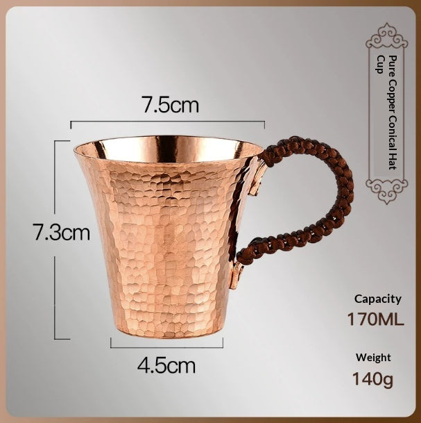 Kupferbecher mit Hammerschlag-Textur – Bild 2 | LuxeStyle