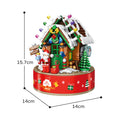 Bauklötze mit drehender LED-Weihnachtsbaum-Musikbox | LuxeStyle