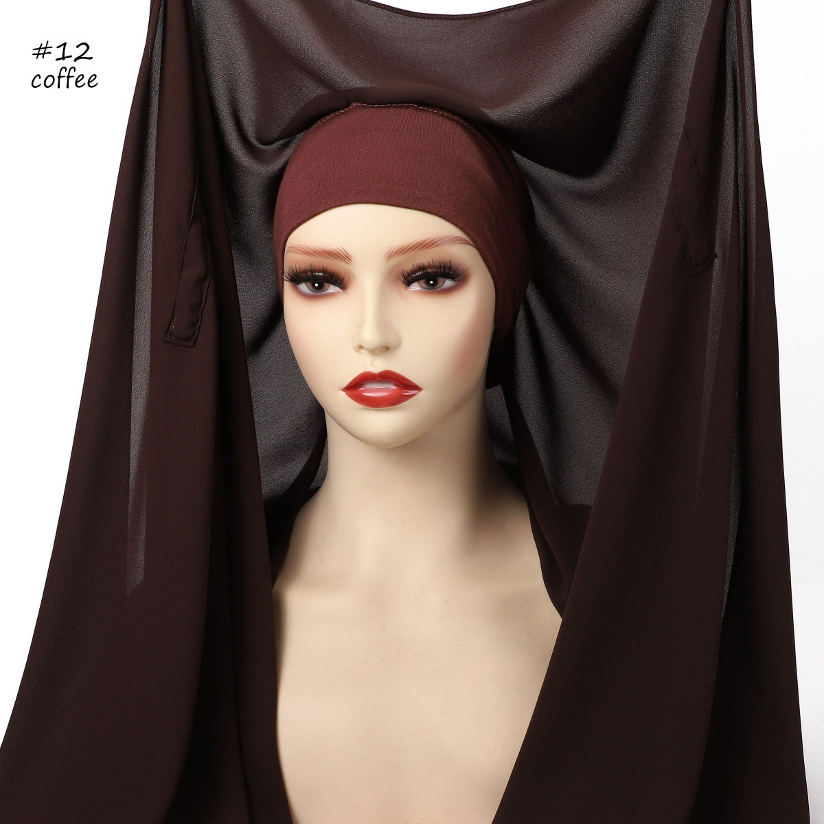 Elegantes Chiffon-Tuch mit Magnetverschluss