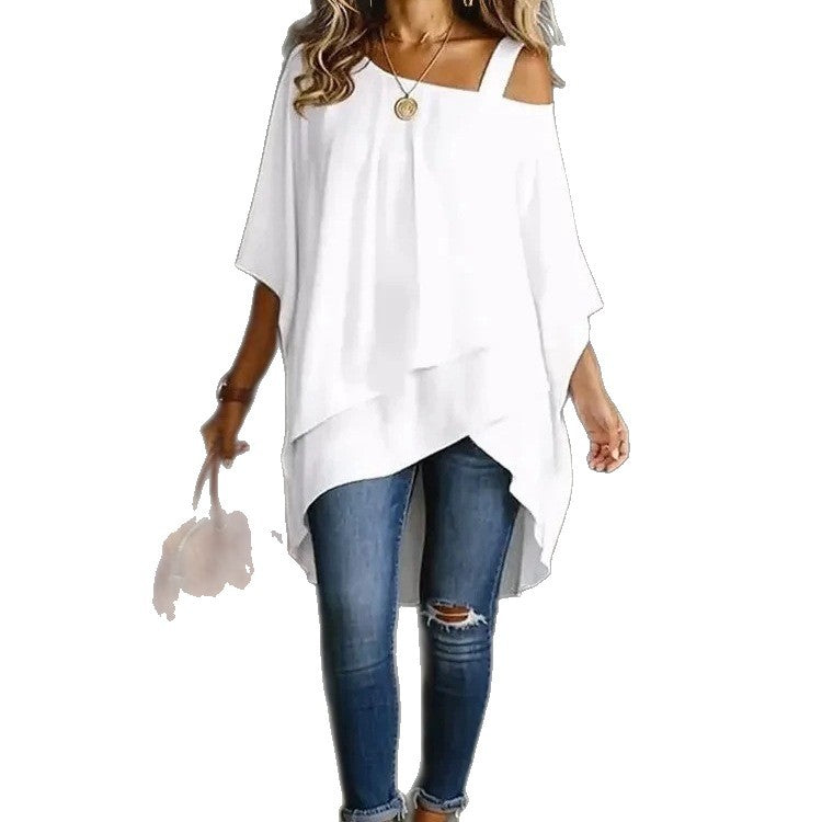 Asymmetrisches Off-Shoulder Top