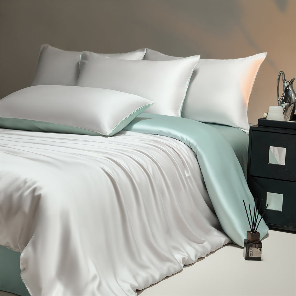 Tencel Satin-Bettwäsche-Set, 4-teilig