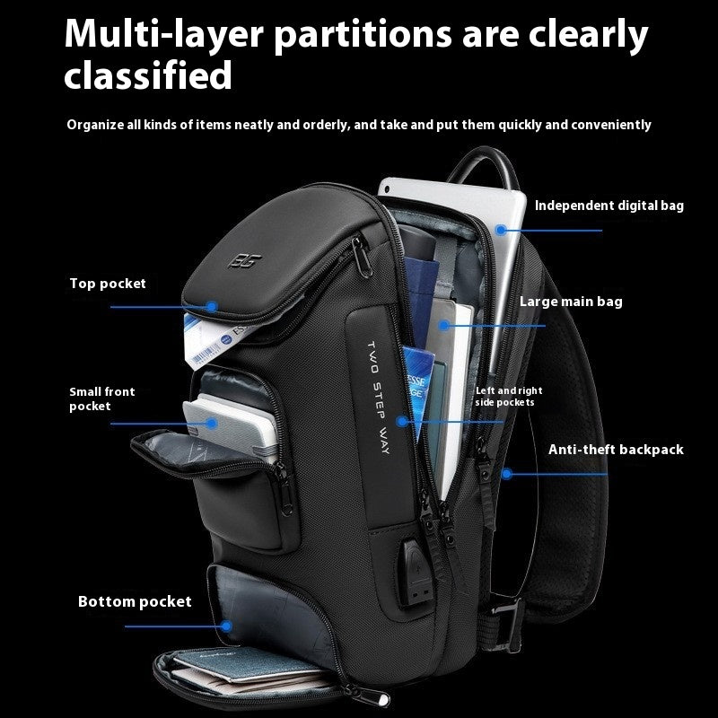 Mechanischer Schulterrucksack für Männer – Bild 2 | LuxeStyle