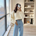 Kuscheliger Strickpullover im Korean Style