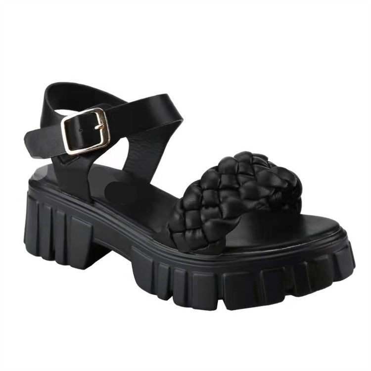 Sandalen mit Riemen und Schnalle – Bild 4 | LuxeStyle