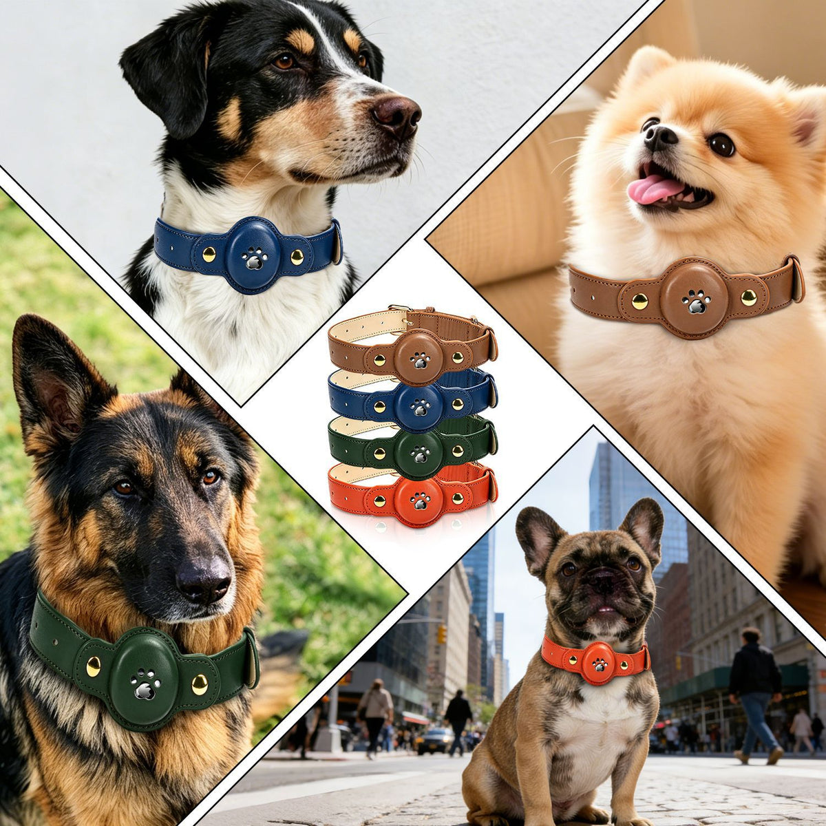 GPS-Halsband für Haustiere aus PU-Leder – Bild 6 | LuxeStyle