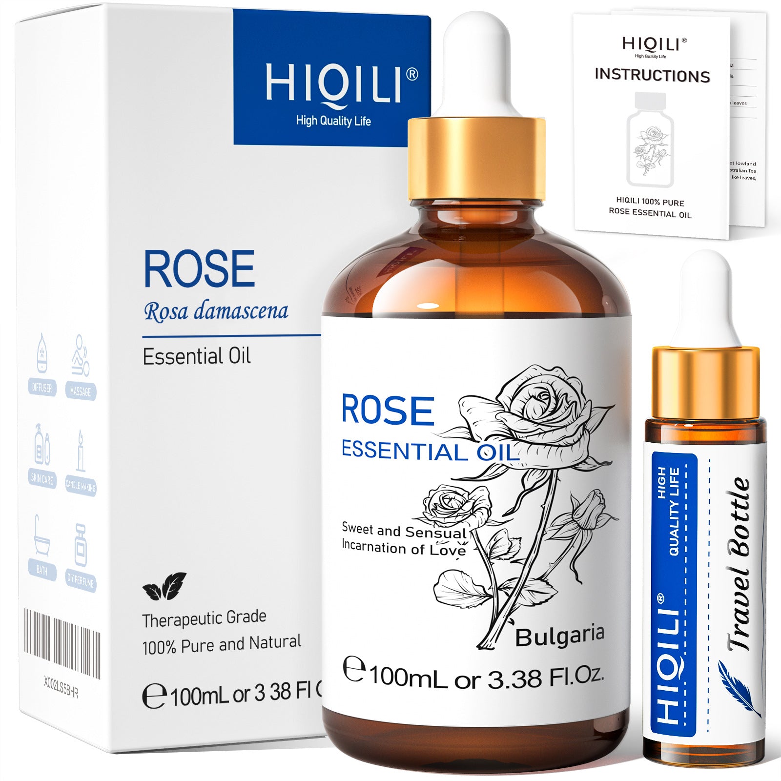 Rosen Massage- und Aromaöl