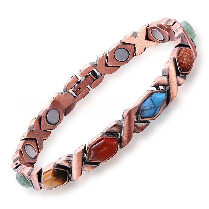 Retro Magnetarmband aus rotem Bronze – Bild 3 | LuxeStyle