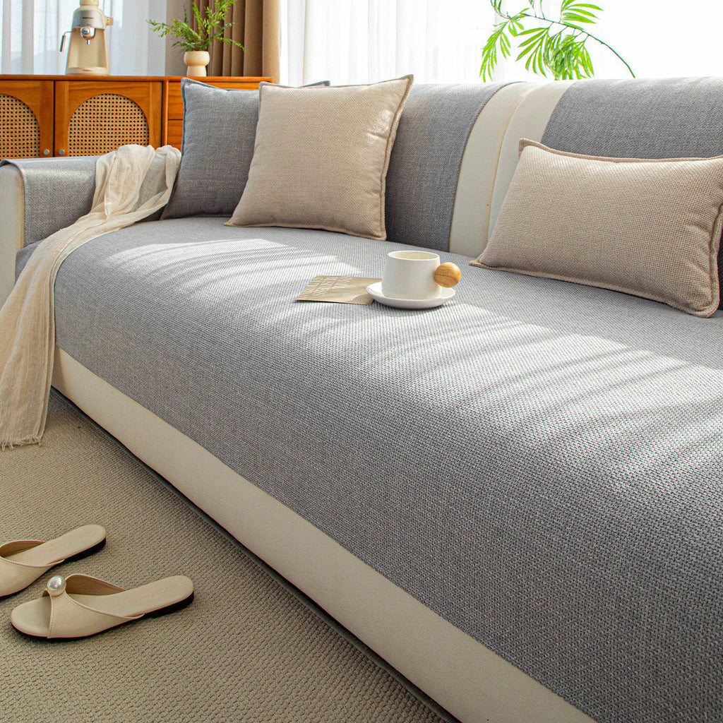 Sofa-Kissen im japanischen Stil aus Baumwoll-Leinen-Mix – Ansicht 2