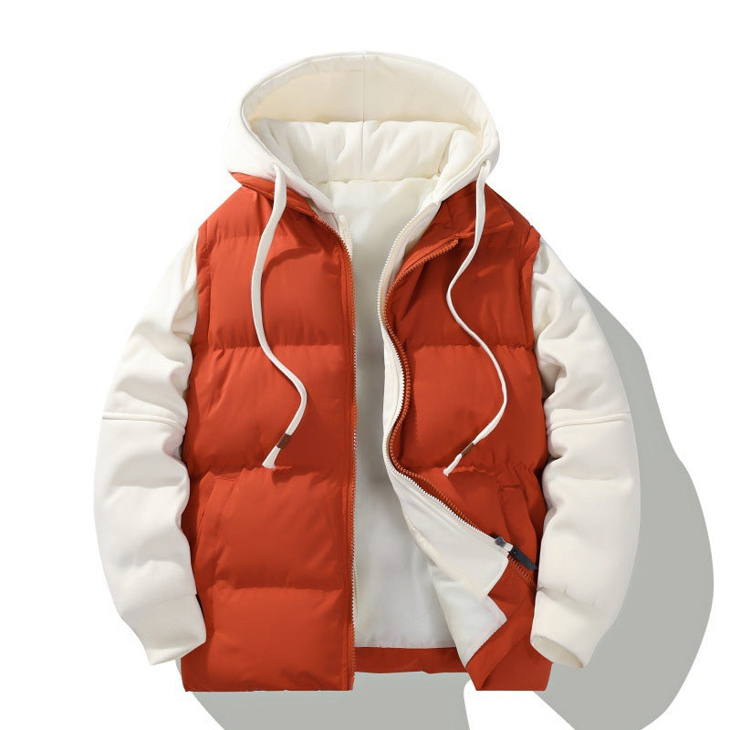 Gefütterte Jacke mit Kapuze für Herren – Bild 7 | LuxeStyle