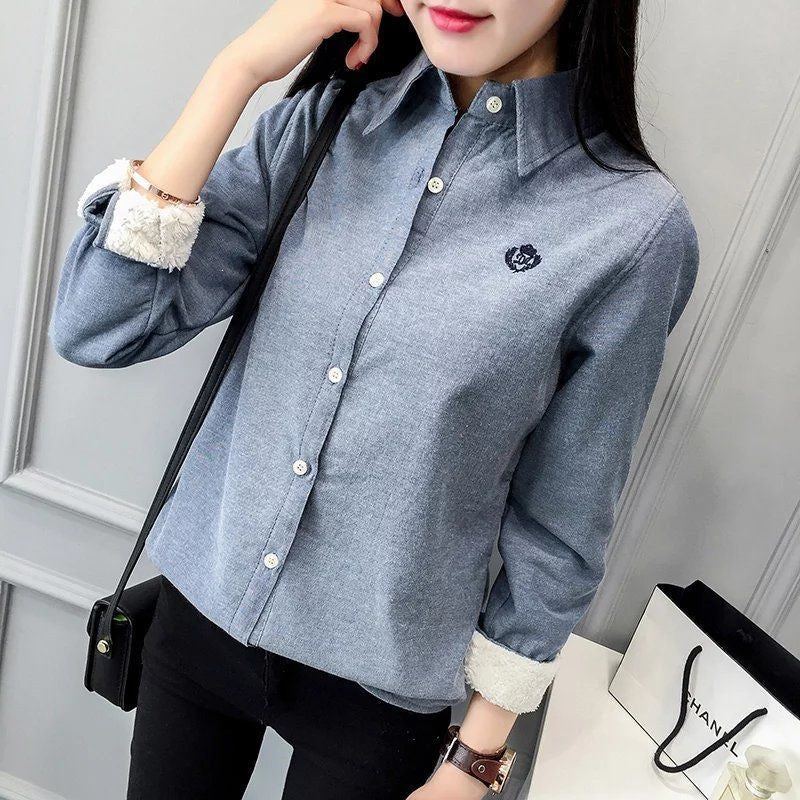 Besticktes Langarmshirt für Damen