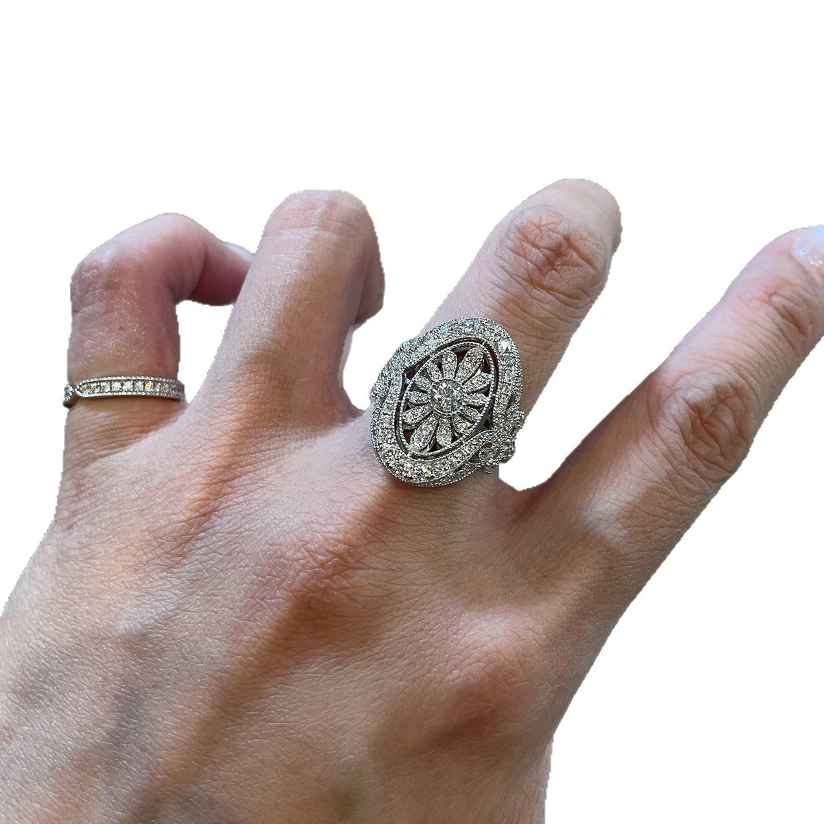Verstellbarer Kristall-Blumenring – Bild 4 | LuxeStyle