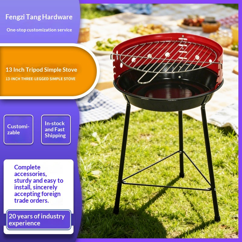 Tragbarer Holzkohlegrill für 3-5 Personen | LuxeStyle