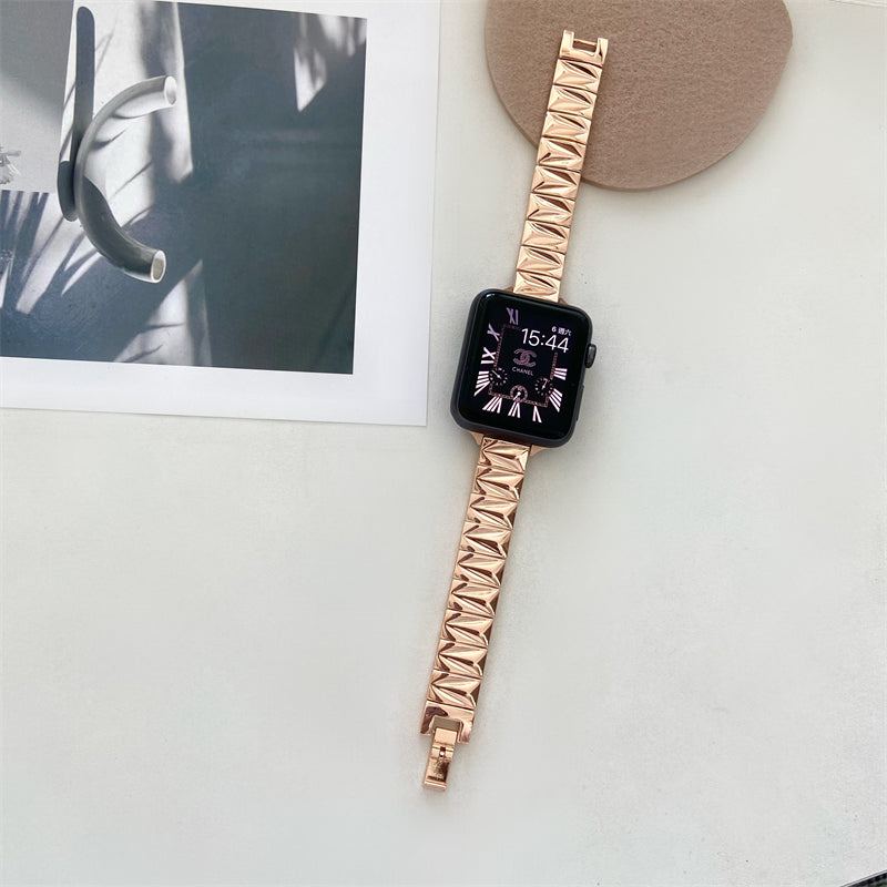 Geometrisches Metall-Armband für Apple Watch – Bild 2 | LuxeStyle