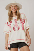Hummer-Print Kurzarm-T-Shirt