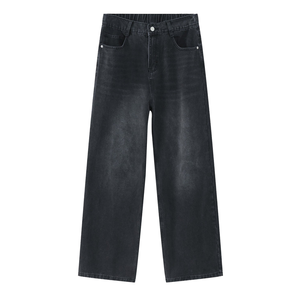 Loose Fit Straight Jeans im Korean Style