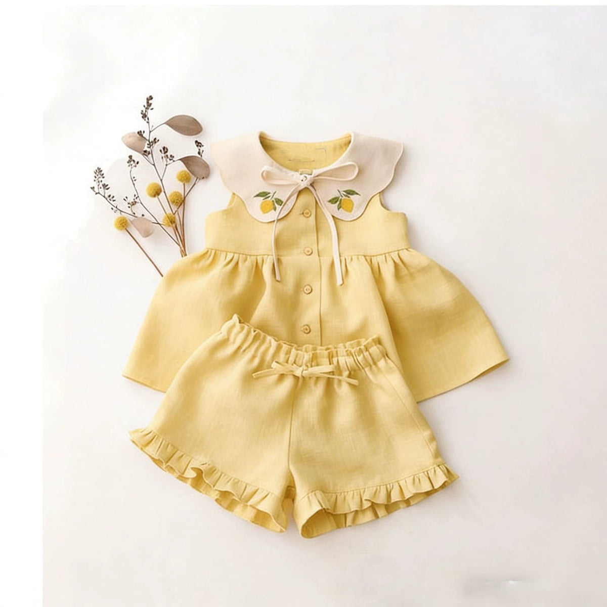 Kinder-Sleeveless-Top-Set mit Shorts – Bild 6 | LuxeStyle