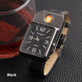 USB-Feuerzeug-Armbanduhr aus Metall – Bild 1 | LuxeStyle