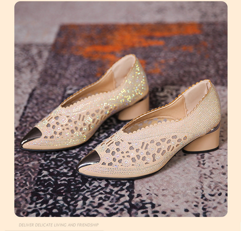 Pumps mit Mesh & Strass – Bild 11 | LuxeStyle