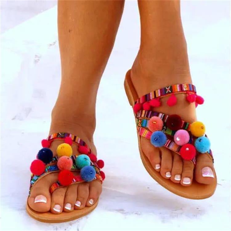 Bohemian Sandalen mit Perlen & Blumen – Bild 6 | LuxeStyle