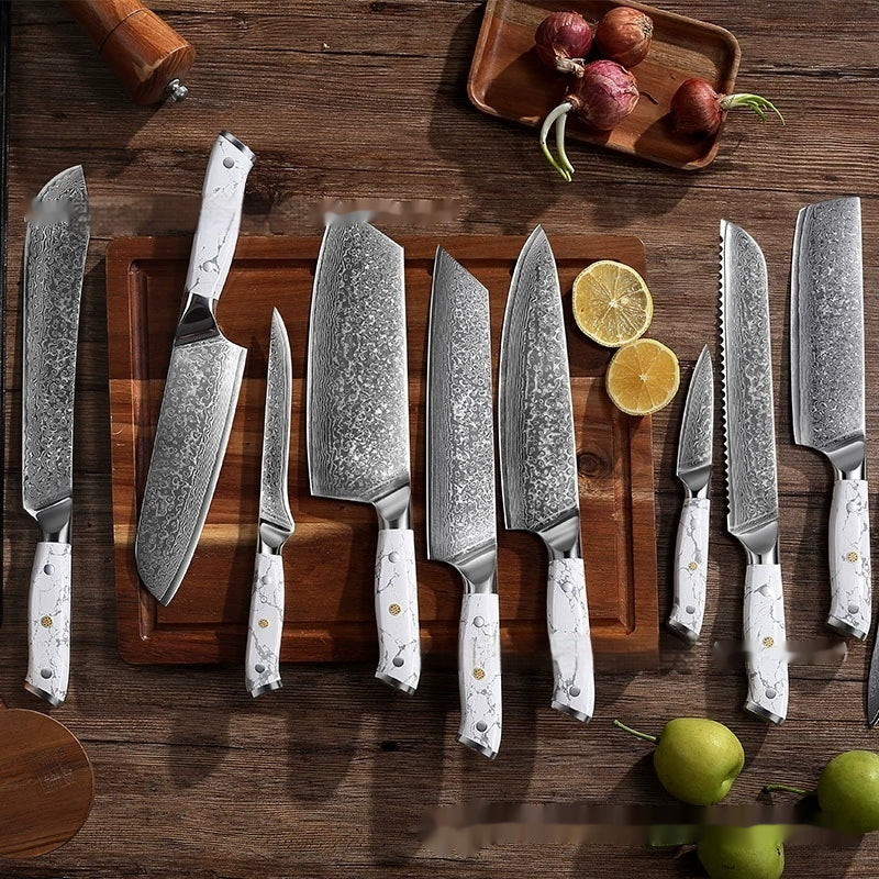 Damast Chefmesser – Kombinierter Allrounder