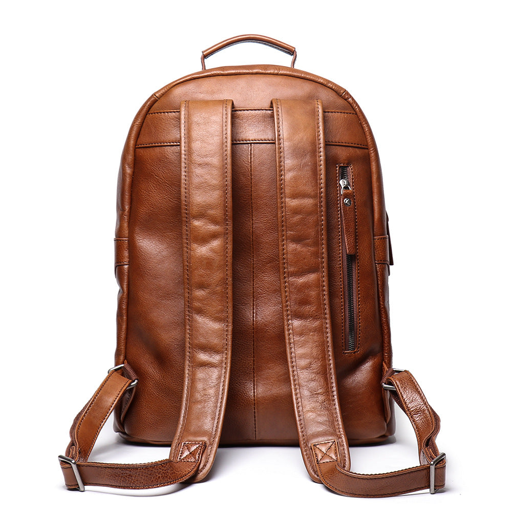 Rindsleder-Rucksack mit grosser Kapazität – Bild 3 | LuxeStyle