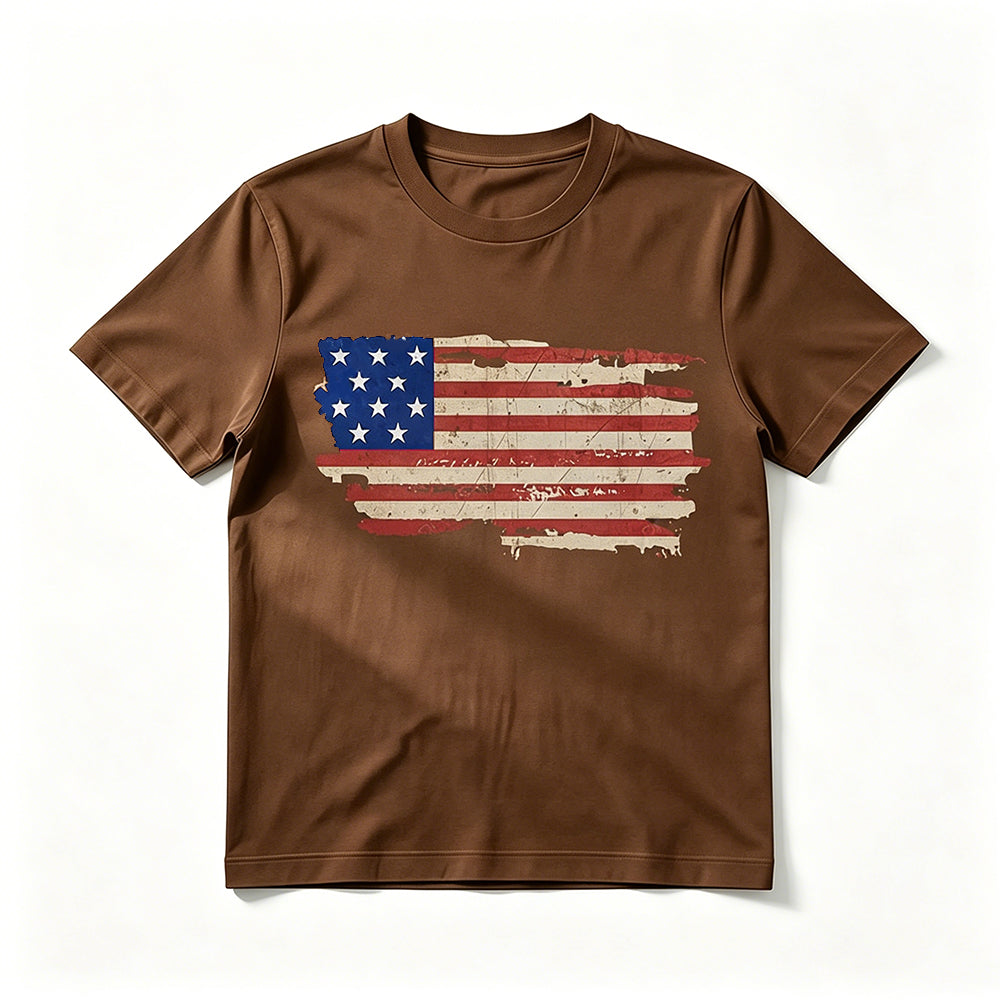 Flaggen-Muster T-Shirt
