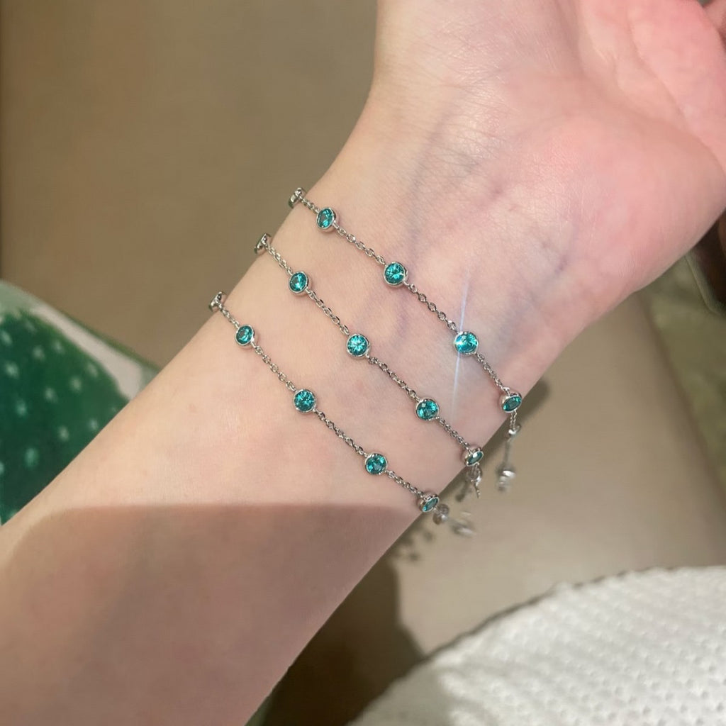 Silberarmband mit Paraíba-Blasen – Bild 3 | LuxeStyle