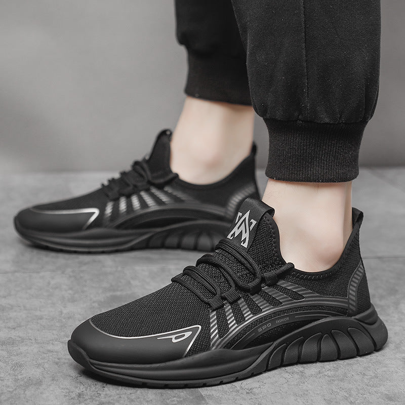 Atmungsaktive Flyknit Casual Laufschuhe für Herren