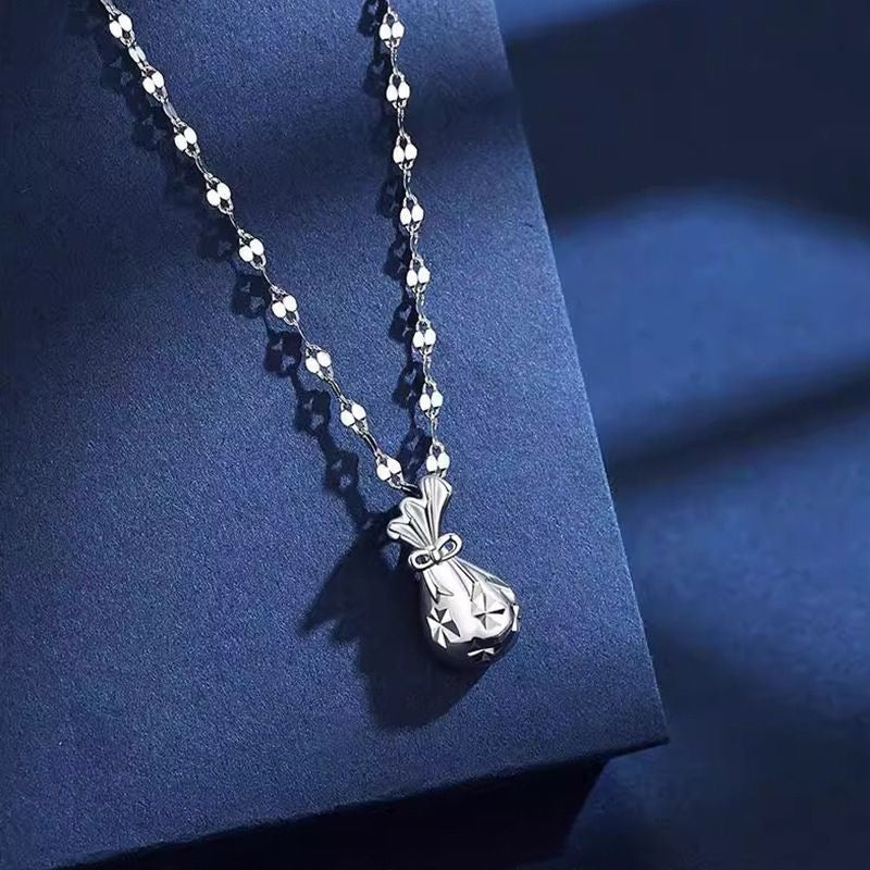 999 Silber-Anhänger «Fortuna» – Glücksmünze filigran
