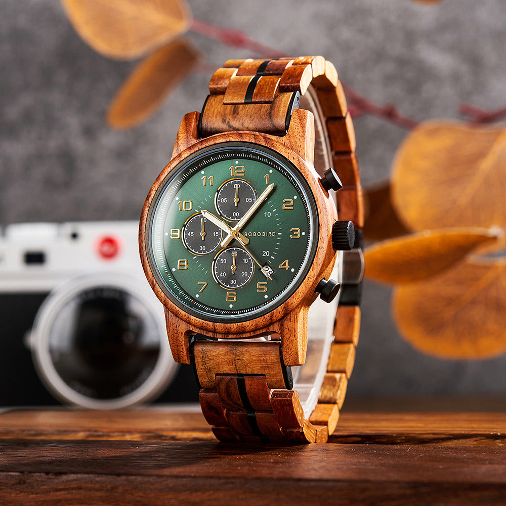 Herrenuhr aus Holz