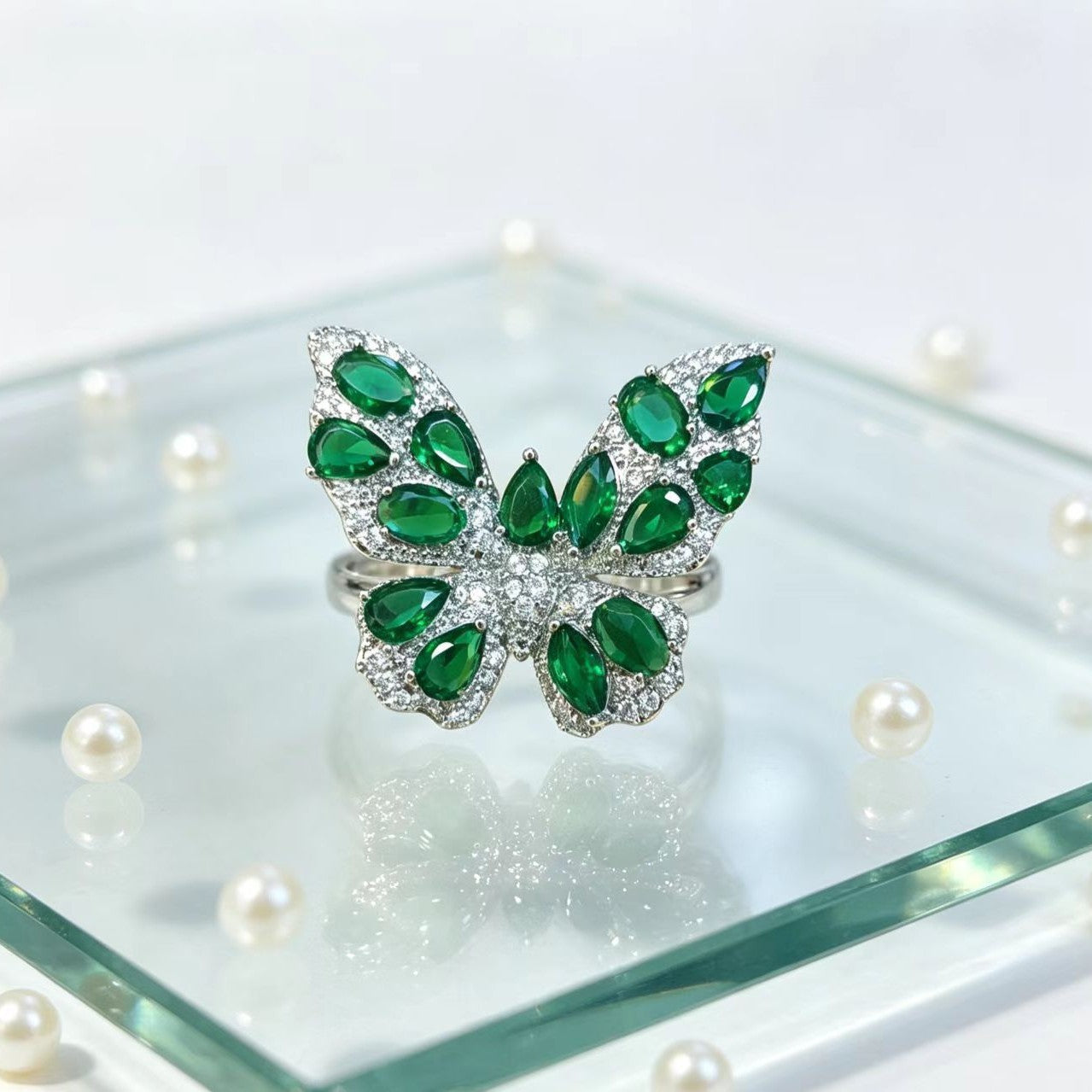 Retro-Schmetterling Ring französisch modisch