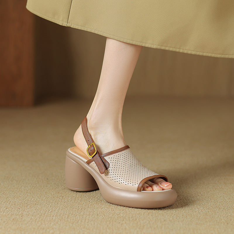 Plateau High Heels aus Schafsleder – Bild 3 | LuxeStyle