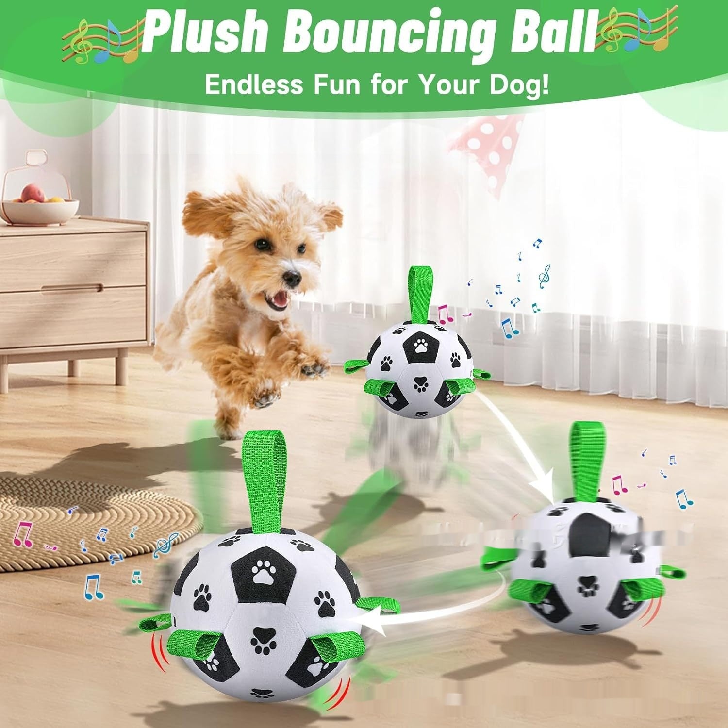 Interaktiver Plüschball für Hunde