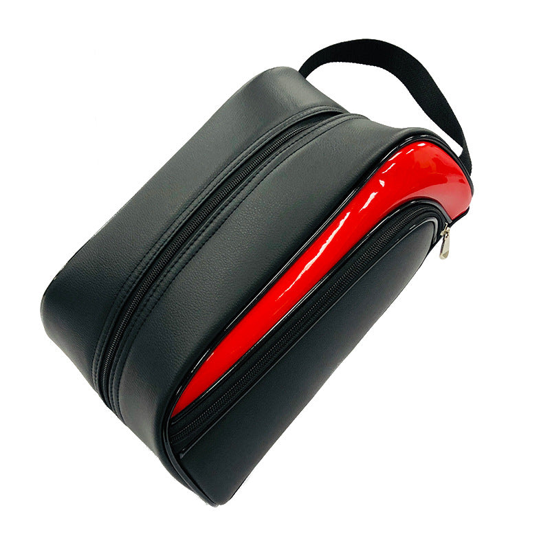 Golfschuhtasche aus Leder, Litchi-Muster – Bild 2 | LuxeStyle