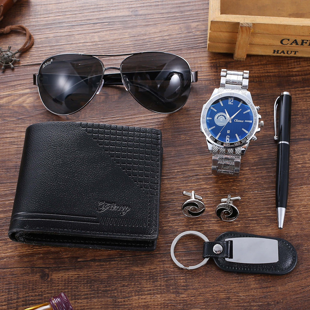 Business-Set mit Uhr und Accessoires – Bild 3 | LuxeStyle