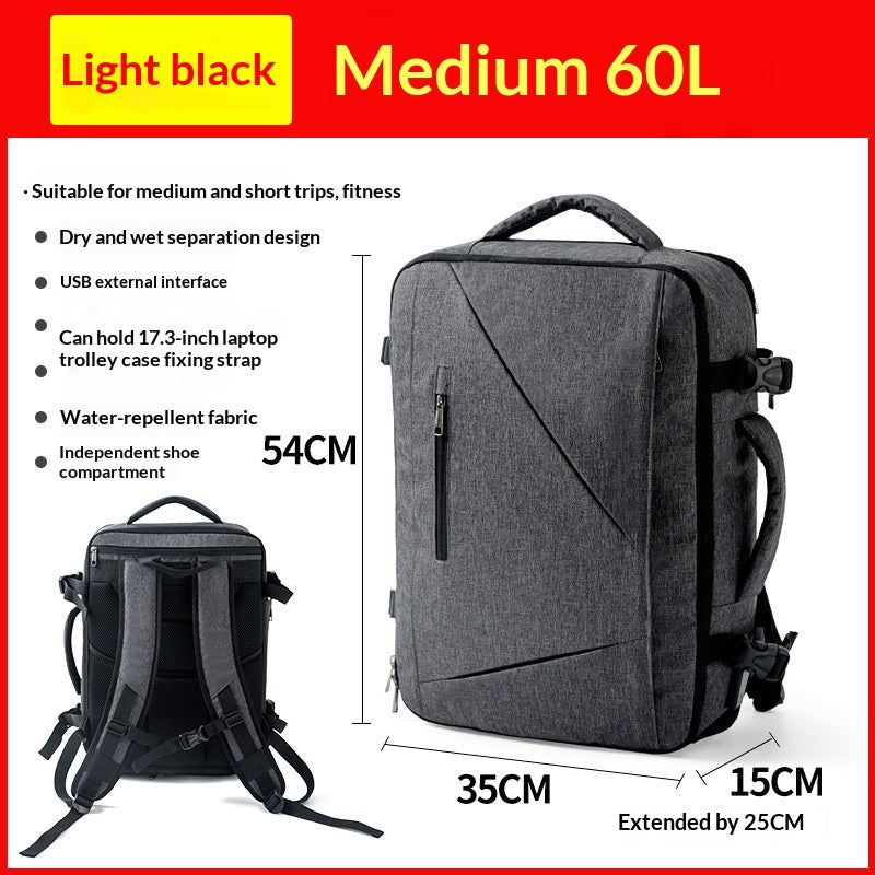 Reise-Rucksack mit extra grossem Volumen – Bild 3 | LuxeStyle