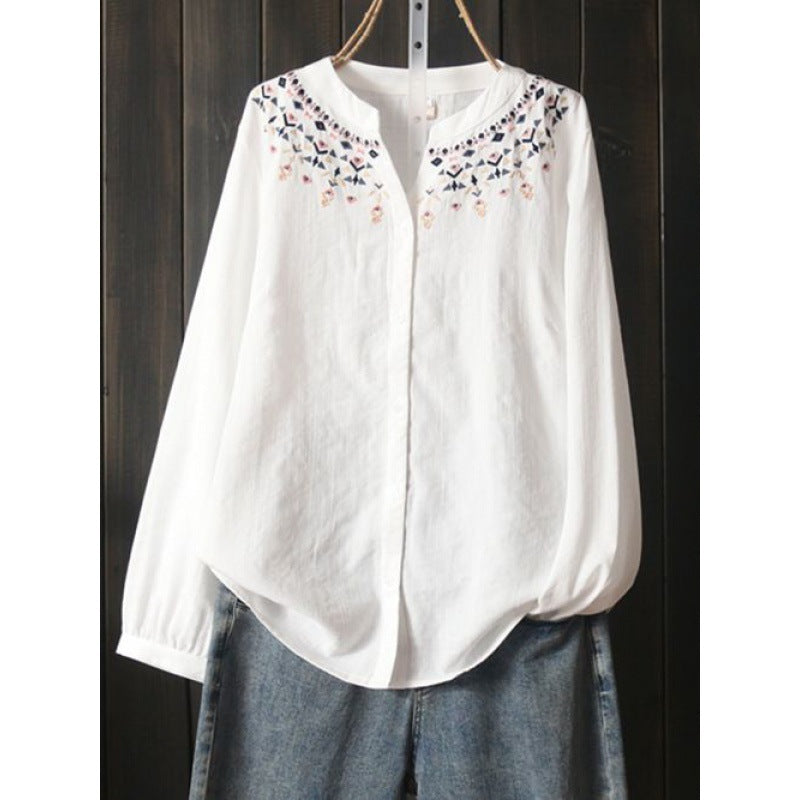 Damen Langarmshirt mit Stickerei – Bild 6 | LuxeStyle