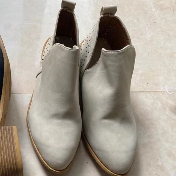 Frauen Martin Stiefel mit niedrigem Absatz